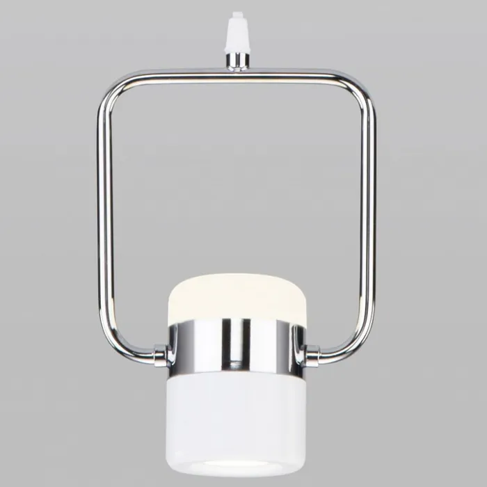 Подвесной светильник Eurosvet Oskar 50165/1 LED хром/белый Цвет арматуры хром Цвет плафонов белый от ImperiumLoft