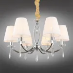 Подвесная люстра Omnilux Breguzzo OML-57703-06 Цвет арматуры хром Цвет плафонов белый от ImperiumLoft