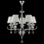 Подвесная люстра Maytoni Smusso MOD560-05-N Цвет арматуры хром Цвет плафонов белый от ImperiumLoft