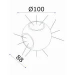 Накладной светильник Donolux DL18442 DL18442/14 White R Dim