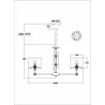 Подвесная люстра Maytoni MOD088PL-06BS
