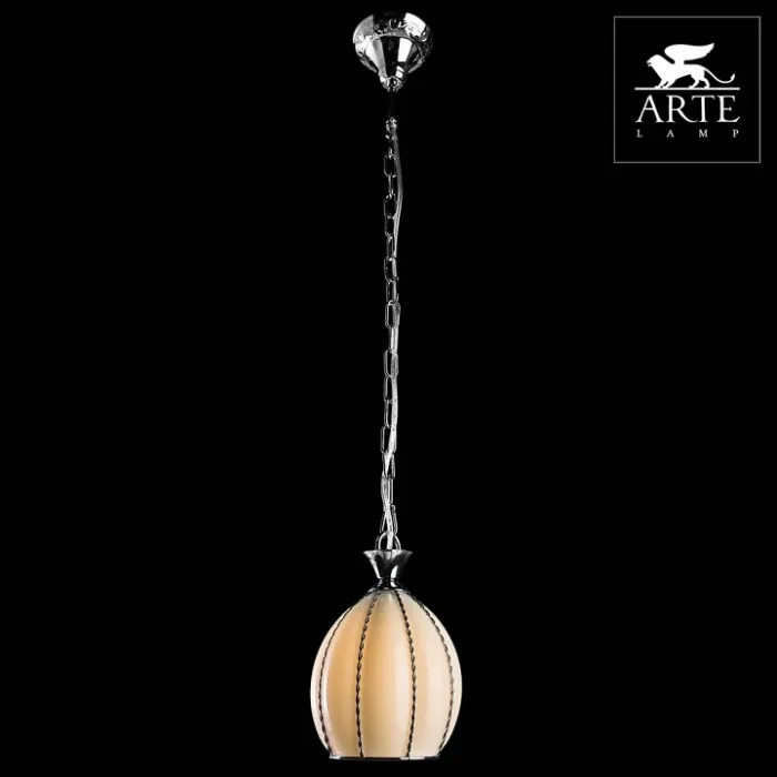 Подвесной светильник Arte Lamp Venezia A2115SP-1WH Цвет арматуры хром Цвет плафонов белый от ImperiumLoft