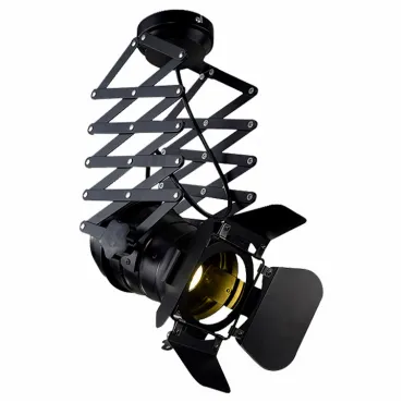 Светильник на штанге Lussole Thornton LSP-9702 Цвет арматуры черный Цвет плафонов черный от ImperiumLoft
