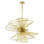 Люстра на штанге Lightstar Zeta 728183 Цвет арматуры золото Цвет плафонов золото от ImperiumLoft