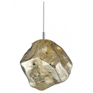 Подвесной светильник Zumaline Rock P0488-01A-F4HF Цвет арматуры хром Цвет плафонов янтарный