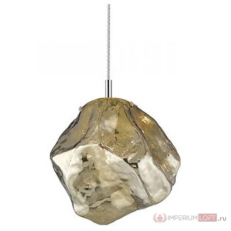 Подвесной светильник Zumaline Rock P0488-01A-F4HF Цвет арматуры хром Цвет плафонов янтарный от ImperiumLoft