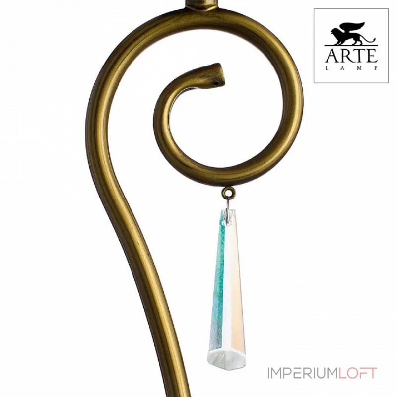 Настольная лампа декоративная Arte Lamp Carolina A9239LT-1BR Цвет арматуры коричневый Цвет плафонов белый