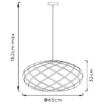 Подвесной светильник Lucide Wolfram 21417/65/30