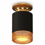 Накладной светильник Ambrella Techno Spot 191 XS6302162 Цвет арматуры золото Цвет плафонов черный