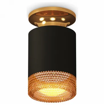 Накладной светильник Ambrella Techno Spot 191 XS6302162 Цвет арматуры золото Цвет плафонов черный