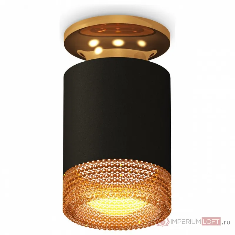 Накладной светильник Ambrella Techno Spot 191 XS6302162 Цвет арматуры золото Цвет плафонов черный от ImperiumLoft