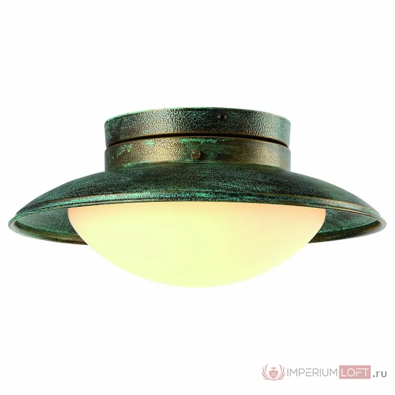 Накладной светильник Arte Lamp Gambrinus A9256PL-1BG Цвет арматуры Зеленый Цвет плафонов белый от ImperiumLoft