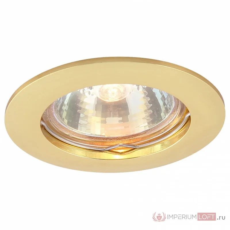 Встраиваемый светильник Arte Lamp Basic A2103PL-1GO Цвет арматуры золото Цвет плафонов белый от ImperiumLoft