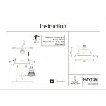 Встраиваемый светильник Maytoni Metal DL010-3-01-BZ Цвет арматуры латунь Цвет плафонов белый от ImperiumLoft