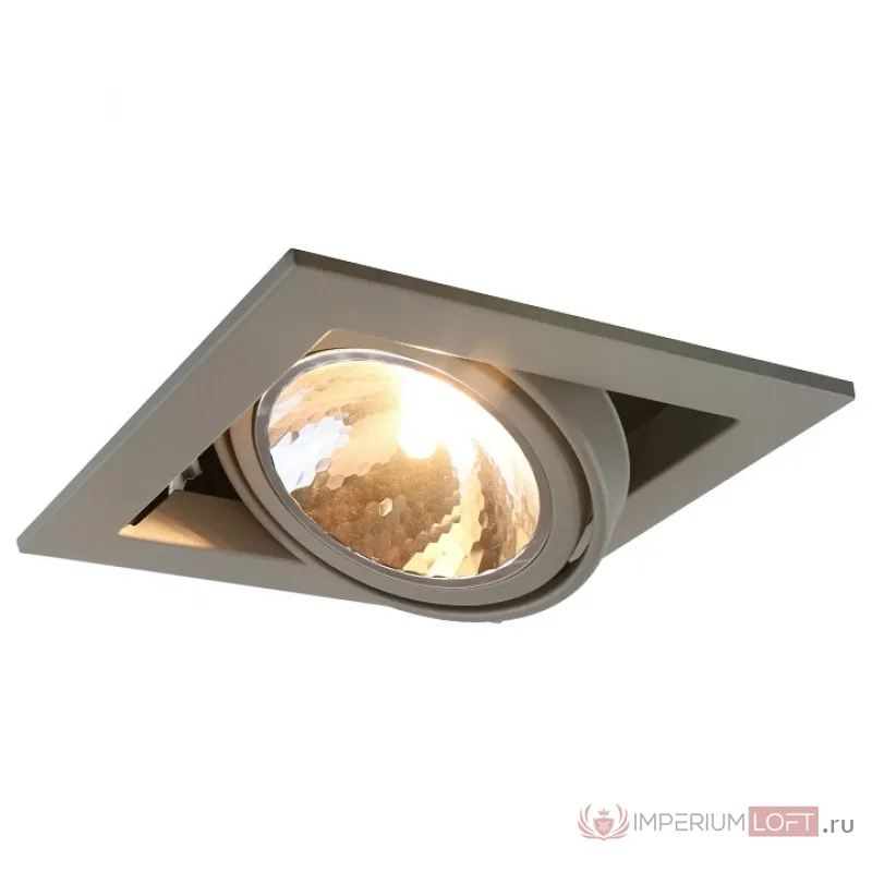 Встраиваемый светильник Arte Lamp Cardani A5949PL-1GY Цвет арматуры серый от ImperiumLoft