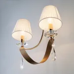 Бра Eurosvet 60063 60063/2 золото Цвет плафонов белый Цвет арматуры золото от ImperiumLoft