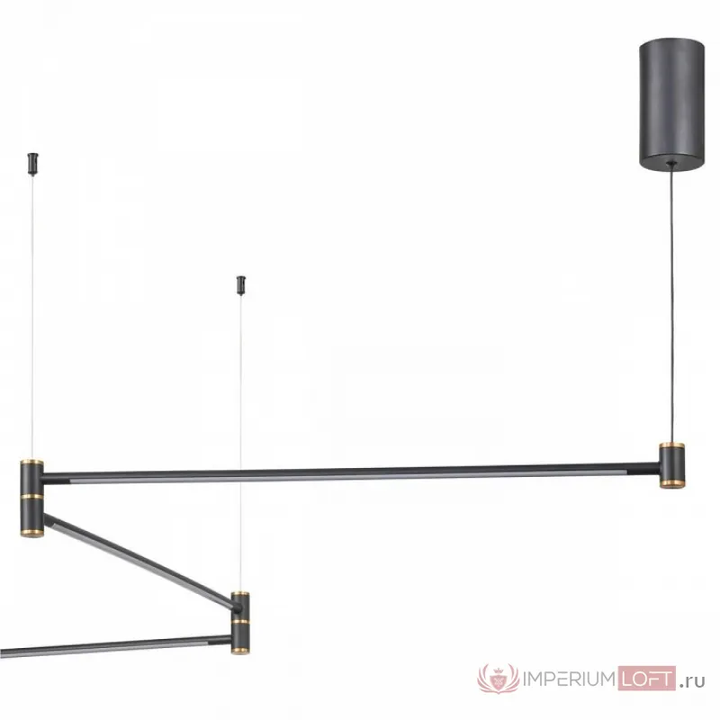Подвесной светильник Vele Luce Laser VL7182P24 Цвет арматуры золото Цвет плафонов черный от ImperiumLoft