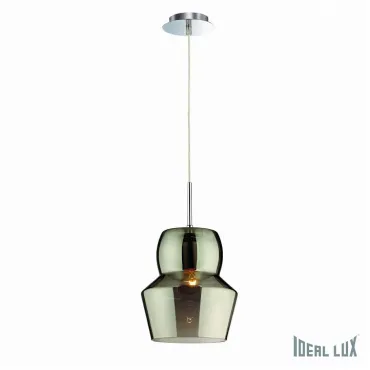 Подвесной светильник Ideal Lux Zeno ZENO SP1 BIG FUME&#039; Цвет арматуры хром Цвет плафонов серый