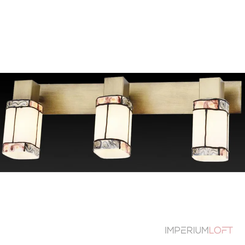 Спот TopLight Sylvia TL3770Y-03AB Цвет арматуры бронза Цвет плафонов коричневый