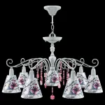 Подвесная люстра Lamp4You Provence 18 E4-07-G-LMP-O-13-CRL-E4-07-PK-DN Цвет плафонов белый от ImperiumLoft