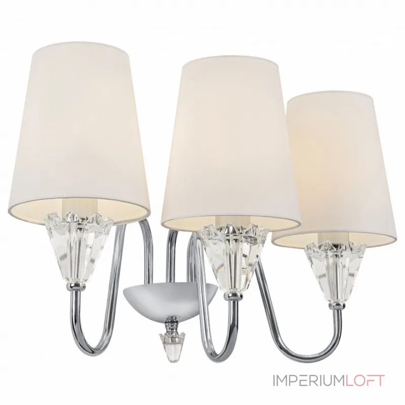 Бра Maytoni Florero MOD078WL-03CH Цвет арматуры хром Цвет плафонов белый от ImperiumLoft