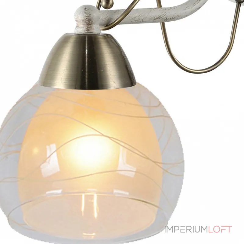 Бра Arte Lamp A1633AP-1WG Цвет арматуры бронза Цвет плафонов прозрачный