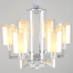 Подвесная люстра Omnilux Malito OML-79903-06 Цвет арматуры хром Цвет плафонов прозрачный от ImperiumLoft