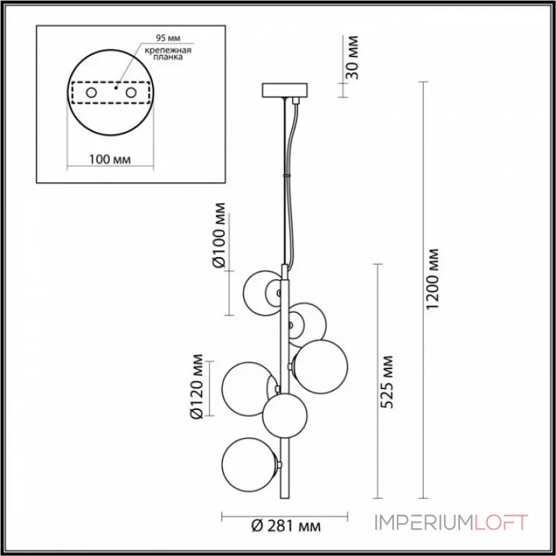Подвесной светильник Odeon Light Tovi 4818/6 