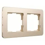 Рамка на 2 поста Werkel Platinum шампань W0022611