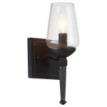 Бра Arte Lamp 1722 A1722AP-1BA Цвет арматуры черный Цвет плафонов прозрачный