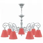 Подвесная люстра Lamp4You Classic 17 E3-07-G-LMP-O-26 Цвет арматуры серый Цвет плафонов красный от ImperiumLoft