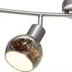 Спот Arte Lamp Illusione A6125PL-4SS Цвет арматуры серебро Цвет плафонов разноцветный