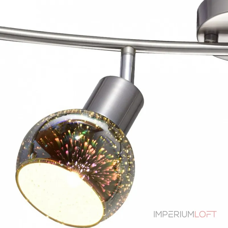 Спот Arte Lamp Illusione A6125PL-4SS Цвет арматуры серебро Цвет плафонов разноцветный