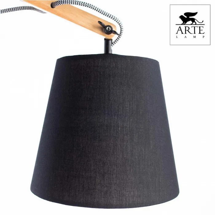 Настольная лампа декоративная Arte Lamp Pinocchio A5700LT-1BK Цвет арматуры коричневый Цвет плафонов черный от ImperiumLoft