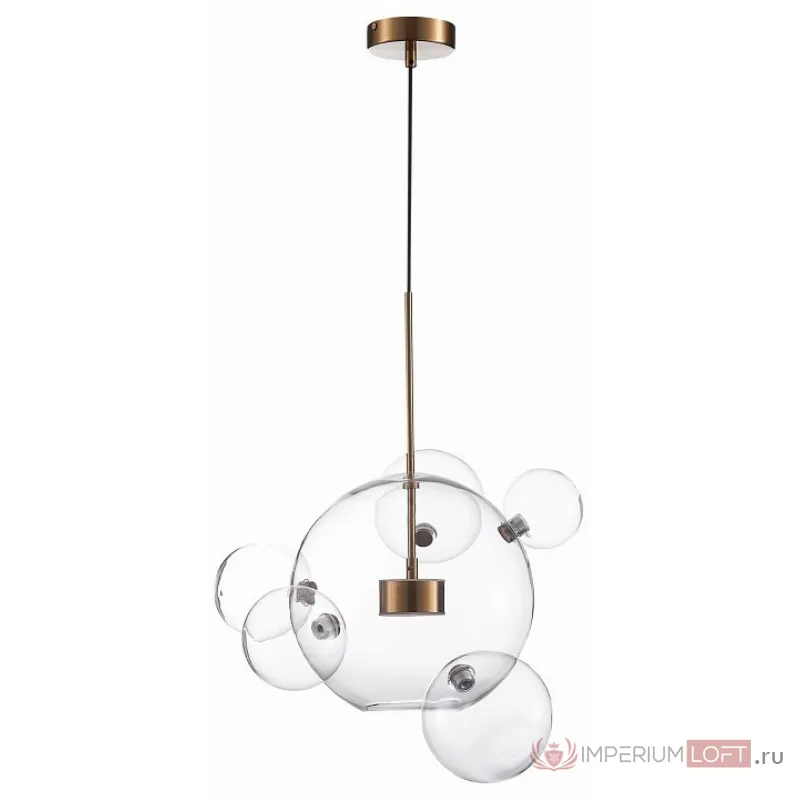 Подвесной светильник ST-Luce Bopone SL1133.213.01 Цвет арматуры золото Цвет плафонов прозрачный от ImperiumLoft