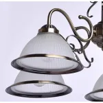 Подвесная люстра DeMarkt City Олимп 1 318014405 Цвет плафонов прозрачный Цвет арматуры латунь от ImperiumLoft