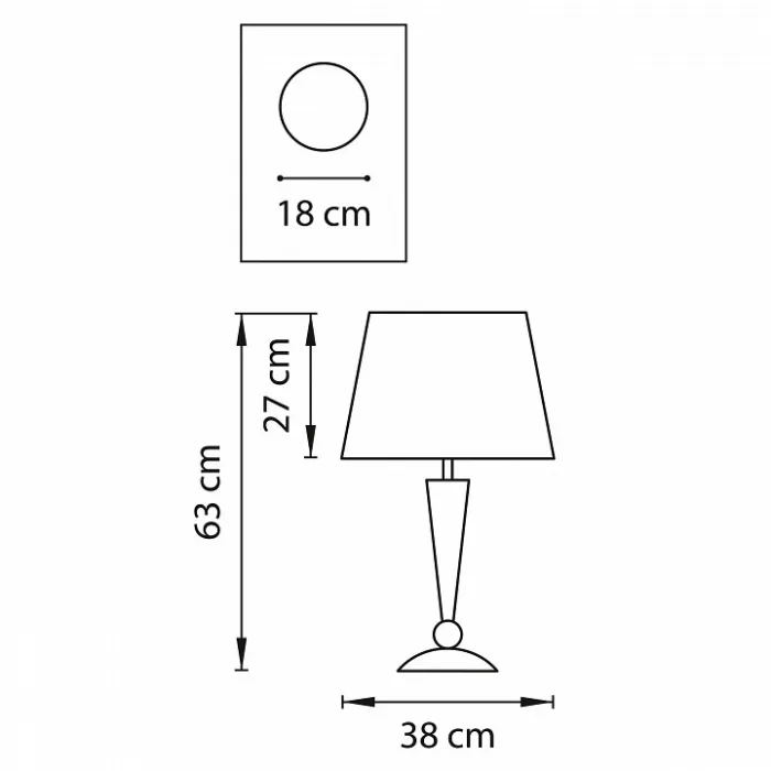 Настольная лампа декоративная Lightstar Grazia 870927 Цвет арматуры хром от ImperiumLoft