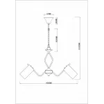 Подвесная люстра Rivoli Lattea P5 CR Б0037693 