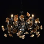 Подвесная люстра MW-Light Розенхейм 615011505 Цвет арматуры черный Цвет плафонов золото от ImperiumLoft