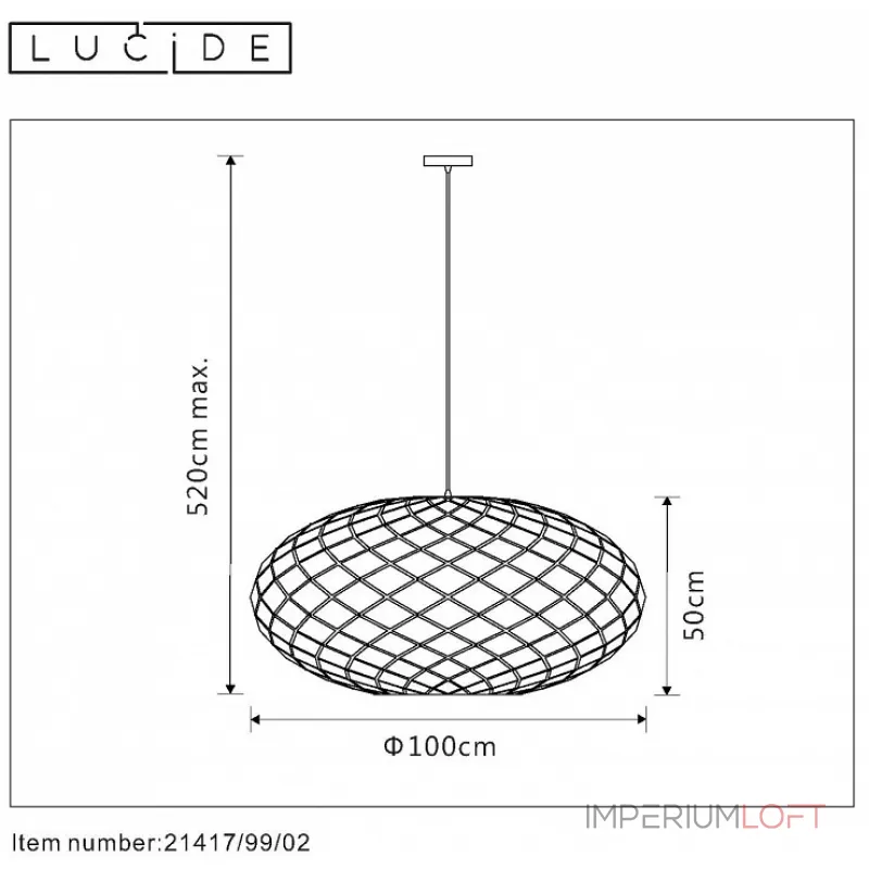 Подвесной светильник Lucide 21417/99/02