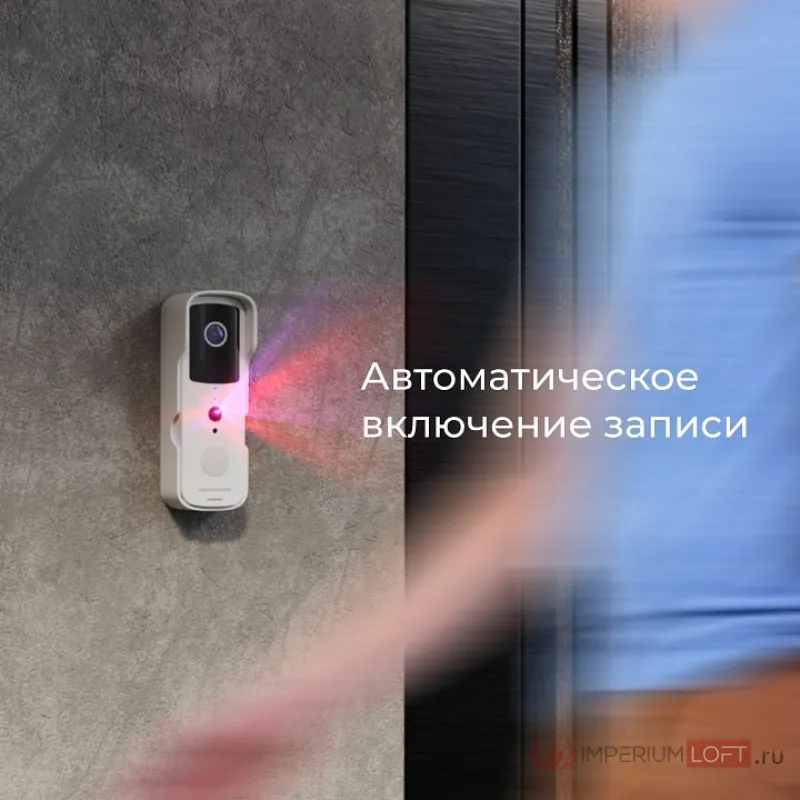 Звонок беспроводной с камерой Elektrostandard 76105 76105/00 Чёрный от ImperiumLoft