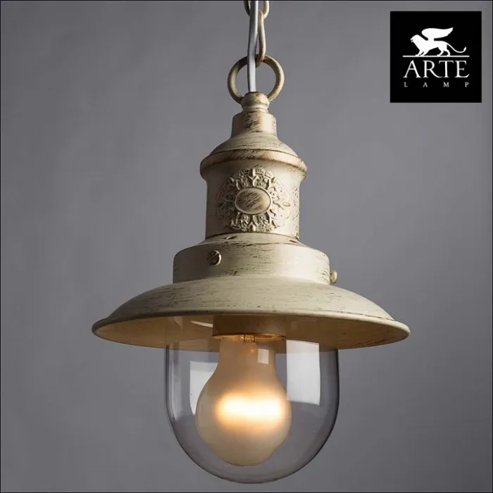 Подвесной светильник Arte Lamp Sailor A4524SP-1WG Цвет арматуры золото Цвет плафонов прозрачный от ImperiumLoft