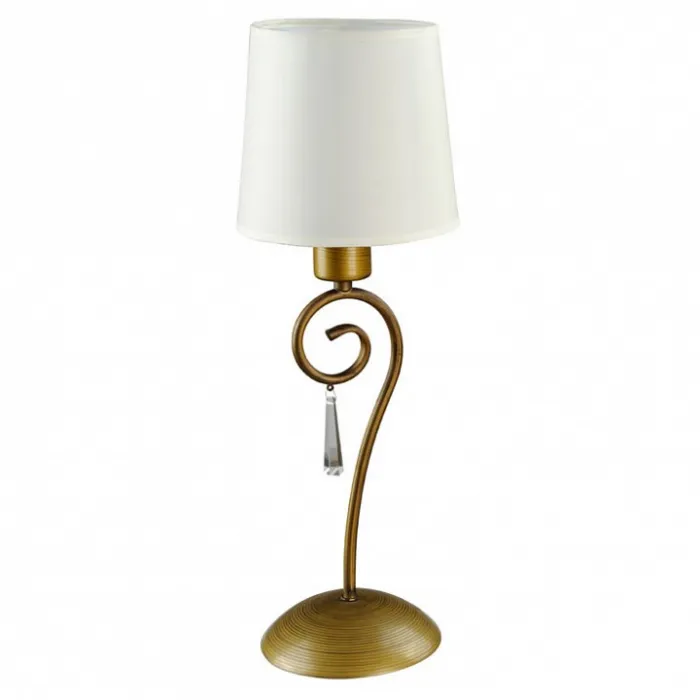Настольная лампа декоративная Arte Lamp Carolina A9239LT-1BR Цвет арматуры коричневый Цвет плафонов белый от ImperiumLoft