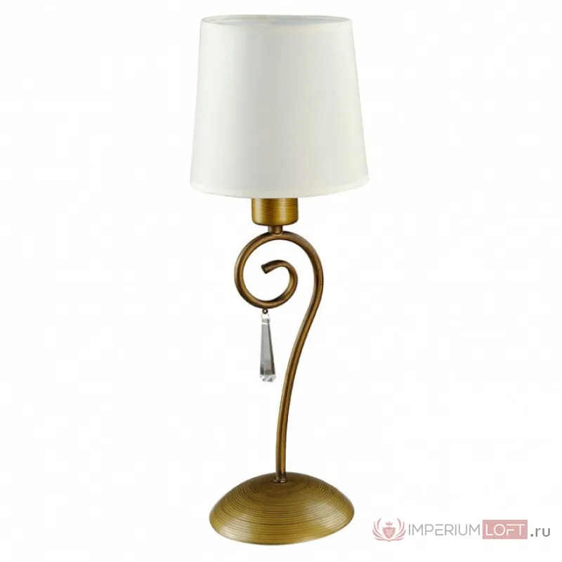Настольная лампа декоративная Arte Lamp Carolina A9239LT-1BR Цвет арматуры коричневый Цвет плафонов белый от ImperiumLoft