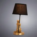 Настольная лампа декоративная Arte Lamp Gustav A4420LT-1GO Цвет плафонов черный Цвет арматуры золото от ImperiumLoft