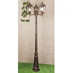 Фонарный столб Elektrostandard Andromeda Andromeda F/3 (GLYF-8024F/3) черное золото от ImperiumLoft