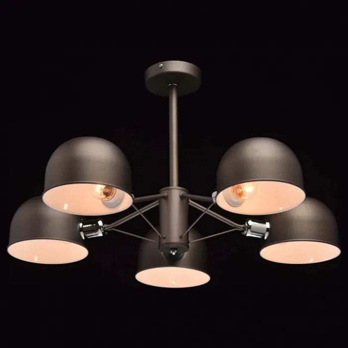 Люстра на штанге MW-Light Даунтаун 1 691011205 Цвет арматуры коричневый Цвет плафонов коричневый от ImperiumLoft