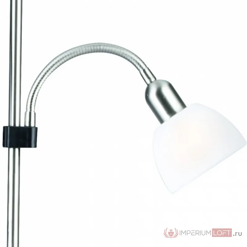 Торшер с подсветкой Arte Lamp Duetto A9569PN-2SI Цвет арматуры серебро Цвет плафонов белый от ImperiumLoft