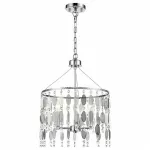 Подвесной светильник Vele Luce Grace 742 VL4093P03 Цвет арматуры хром Цвет плафонов серый от ImperiumLoft