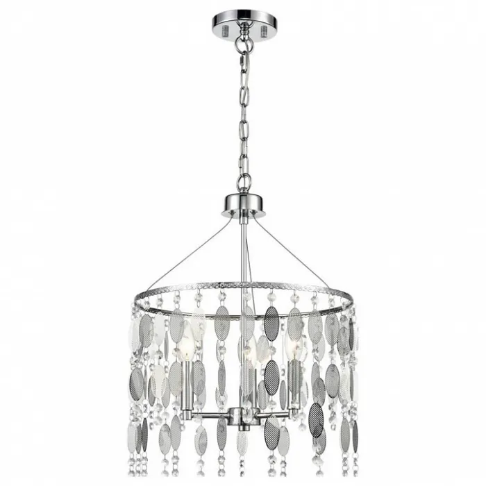 Подвесной светильник Vele Luce Grace 742 VL4093P03 Цвет арматуры хром Цвет плафонов серый от ImperiumLoft